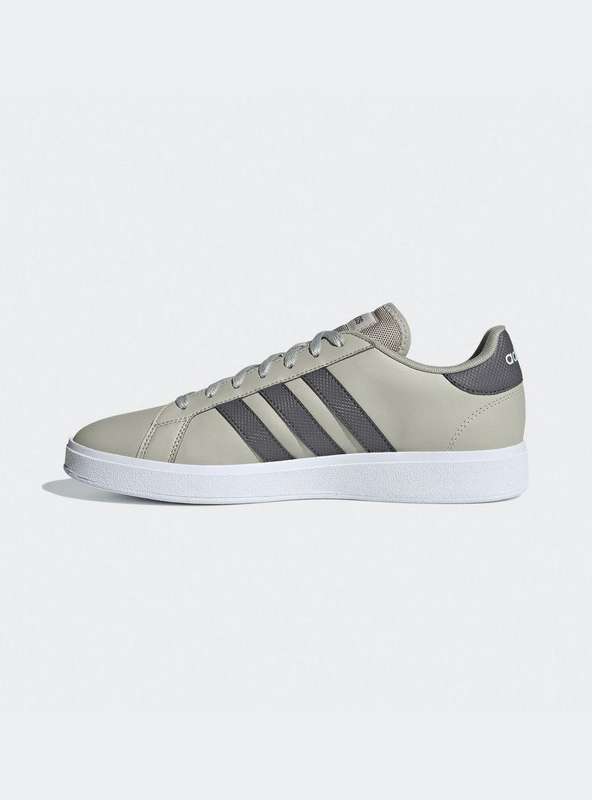 adidas Men`s Grand Court Base 2.0 Beige/ White ID3026 Size UK 10 (SA 10)