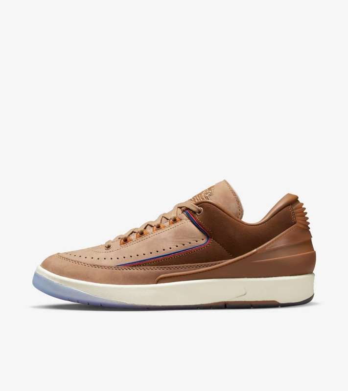 Nike Men`s Jordan 2 Retro Low Two 18 Rocky Tan/ British Tan DV7129 222 Size UK 10 (SA 10)