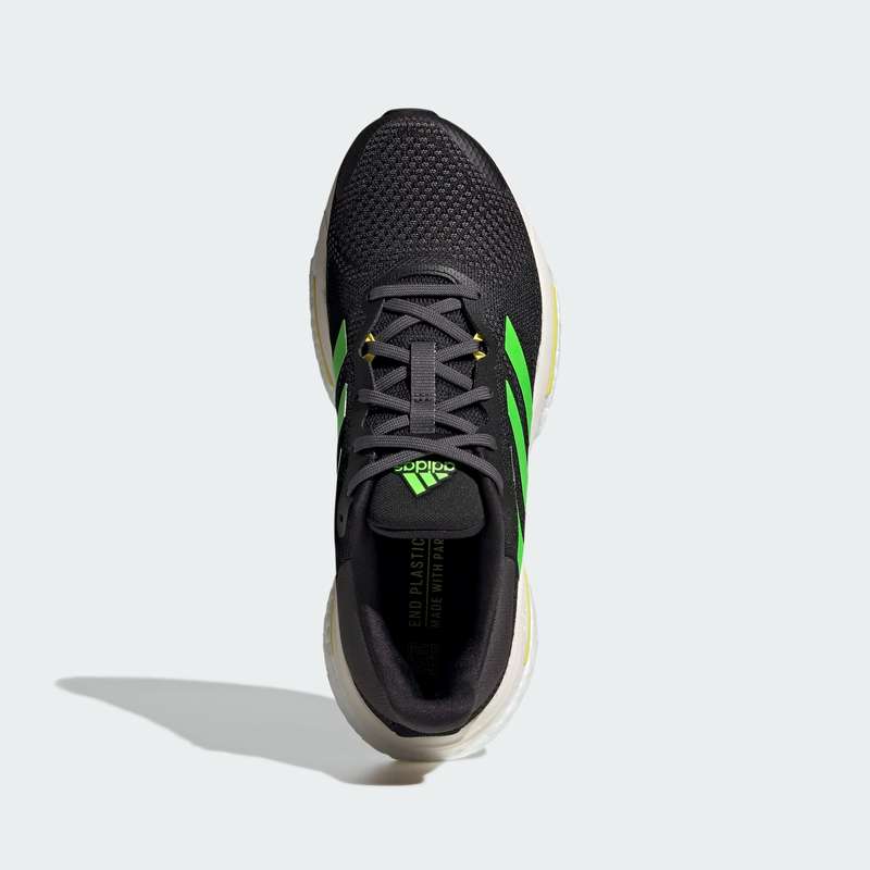 adidas Men`s SOLARGLIDE 5 Core Black / Solar Green / Beam Yellow GX6703 Size UK 7 (SA 7)