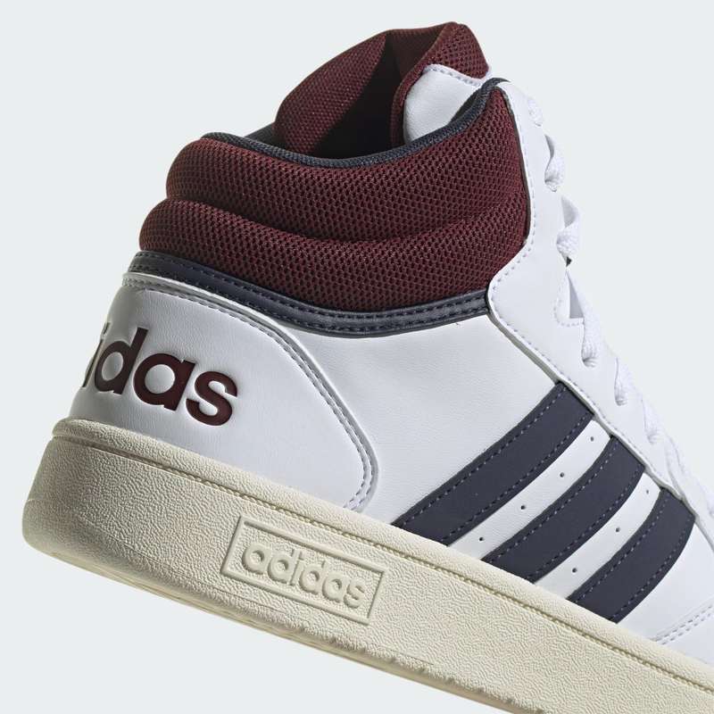 adidas Men`s Hoops 3.0 Mid Classic Vintage White/ Navy/ Shadow Red HP7895 Size UK 11 (SA 11)