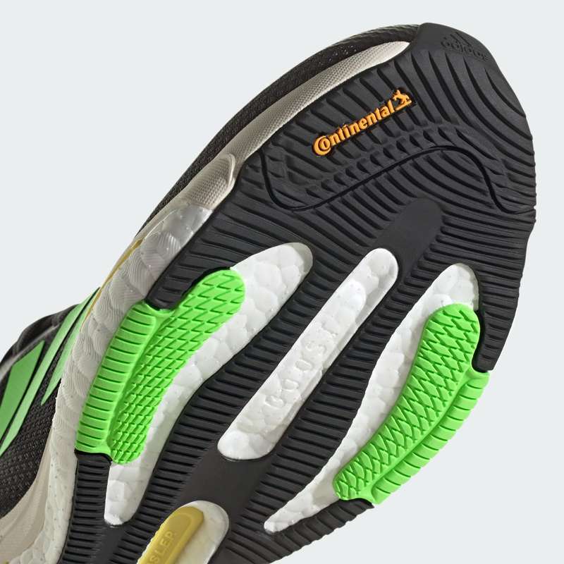 adidas Men`s SOLARGLIDE 5 Core Black / Solar Green / Beam Yellow GX6703 Size UK 7 (SA 7)