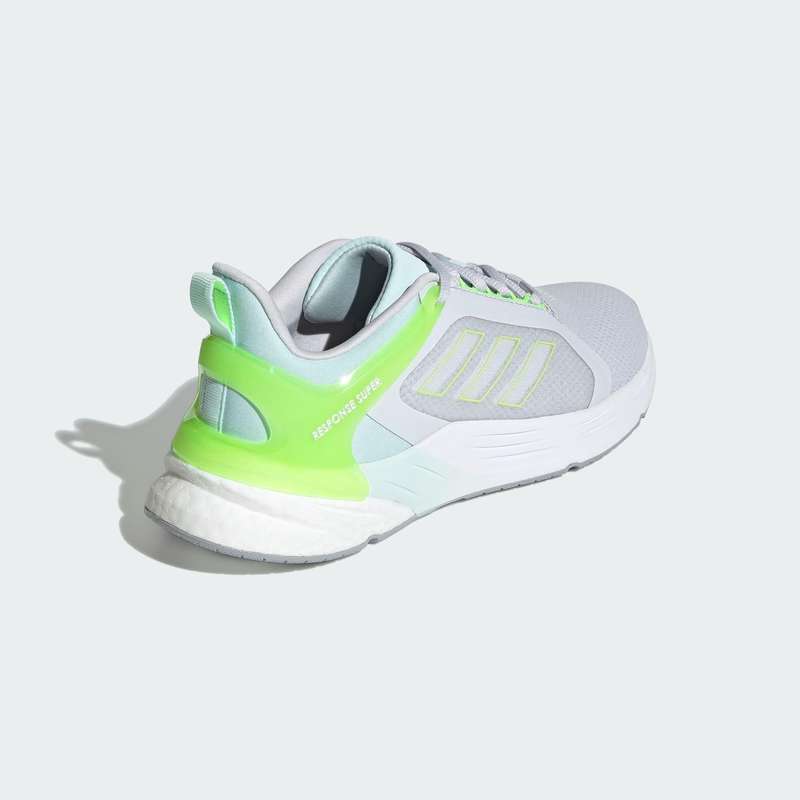 adidas Women's Response Super 2.0 Dash Grey / Cloud White / Signal Green H02020 Size UK 5 (SA 5)
