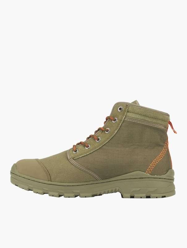 JEEP Olive Fabric Worker Boots OLIVE FMS22012 Size UK 12 (SA 12)