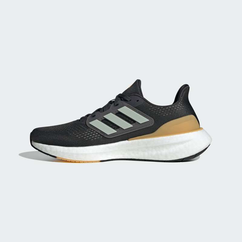 adidas Men`s Pureboost 23 Carbon / Wonder Silver / Yellow IF2369 Size UK 7/8/9.5 (SA 7/8/9.5)