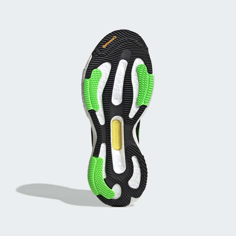 adidas Men`s SOLARGLIDE 5 Core Black / Solar Green / Beam Yellow GX6703 Size UK 7 (SA 7)
