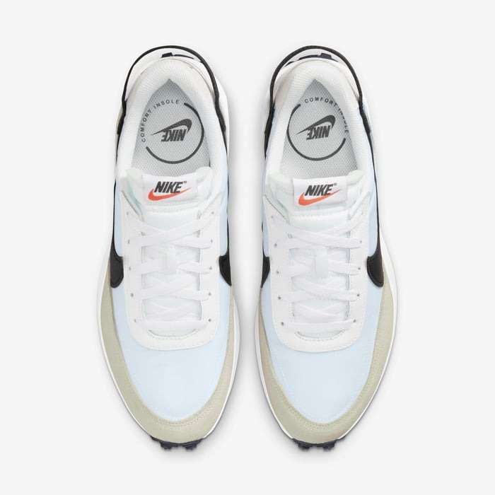 Nike Men`s Waffle Debut White /Summit White /Black DH9522 103 Size UK 8 (SA 8)
