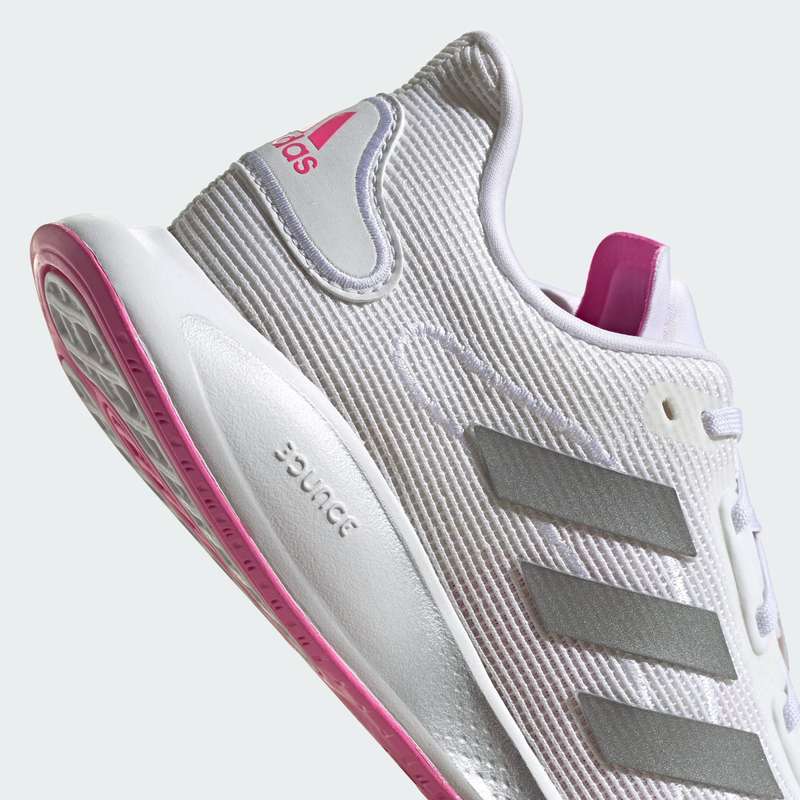 adidas Galaxar Run Cloud White / Silver Metallic / Screaming Pink FX6880 Size UK 6 (SA 6)