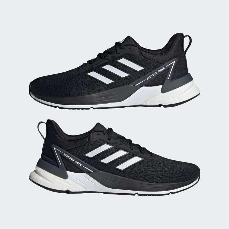 adidas Men's Response Super 2.0 Core Black / Cloud White / Grey Six G58068 Size UK 8/10 (SA 8/10)