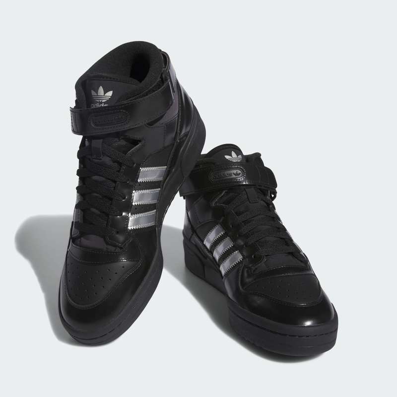 adidas Men`s Forum 84 Mid x Heitor Core Black/ Silver Metallic ID2824 Size UK 10 (SA 10)