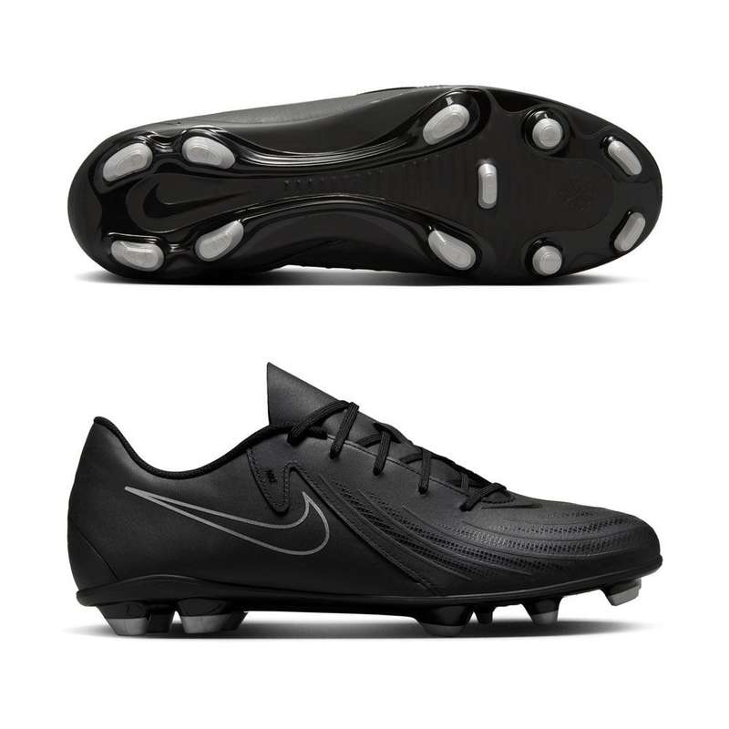 Nike Men`s Phantom GX II Club FG Soccer Cleats Black/Black FJ2557 001 Size UK 8 (SA 8)