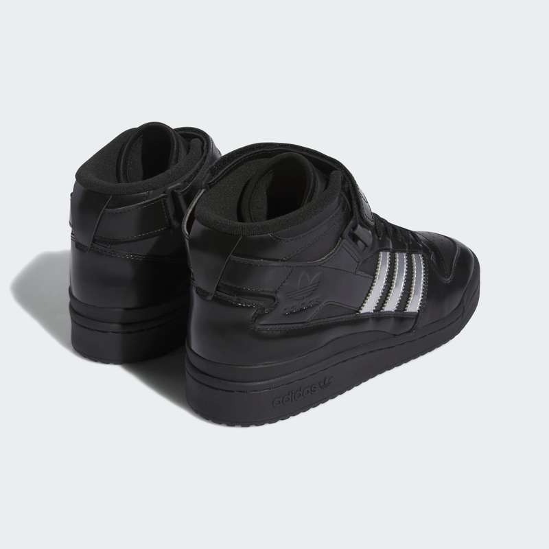 adidas Men`s Forum 84 Mid x Heitor Core Black/ Silver Metallic ID2824 Size UK 10 (SA 10)
