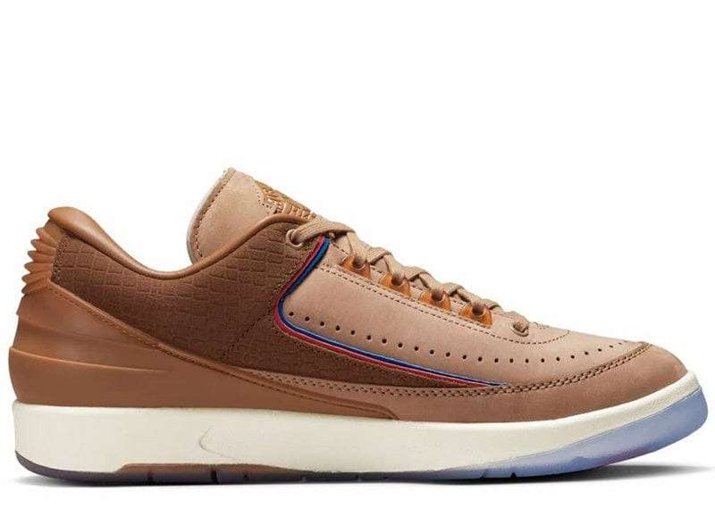Nike Men`s Jordan 2 Retro Low Two 18 Rocky Tan/ British Tan DV7129 222 Size UK 10 (SA 10)