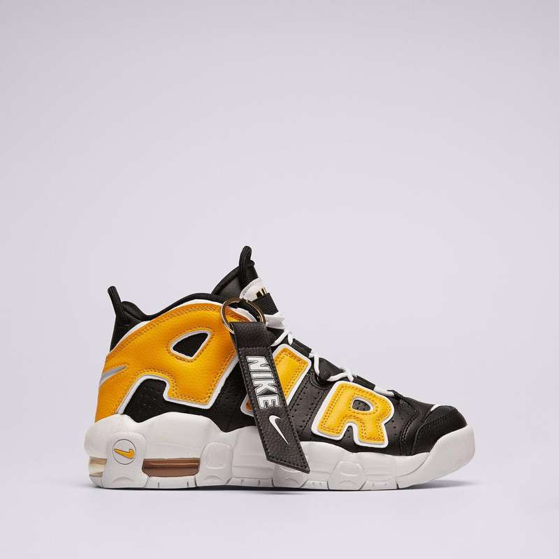 Nike AIR Kids YOUTH UNISEX MORE UPTEMPO Black/ Uni Gold FN0262 001 Size UK 6 (SA 6)