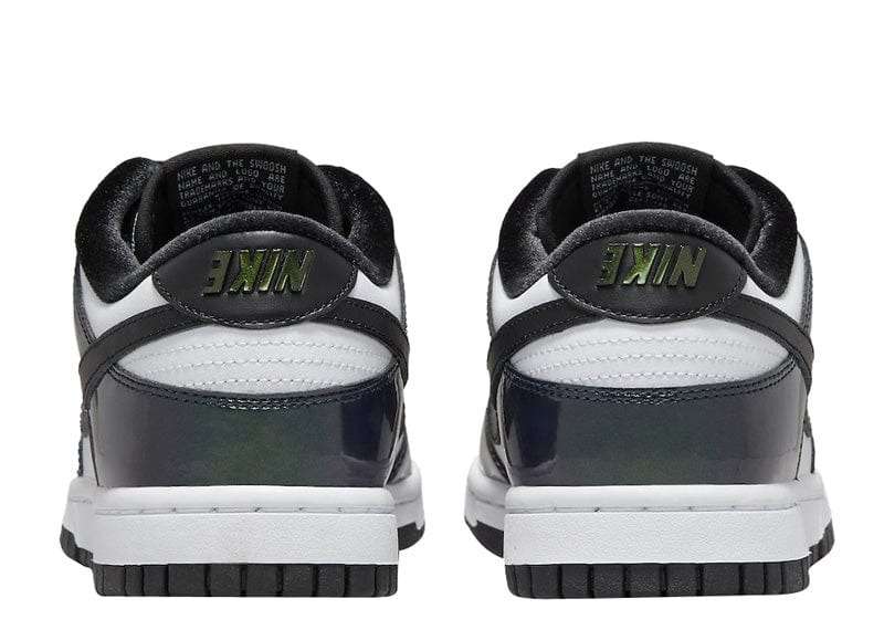 Nike UNISEX Dunk Low Special Edition "Just Do It Iridescent" Black/White FQ8143 001 Size UK 8 (SA 8)