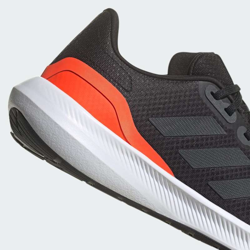 adidas Men`s Runfalcon 3.0 Core Black/ Carbon/ Solar Red HP7550 Size UK 11 (SA 11)