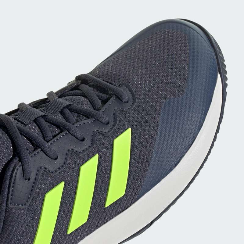 adidas Men`s GameCourt 2.0 Shadow Navy/ Lucid Lemon/ White IE0854 Size UK 11 (SA 11)