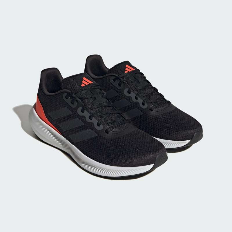adidas Men`s Runfalcon 3.0 Core Black/ Carbon/ Solar Red HP7550 Size UK 11 (SA 11)