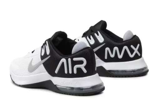 Nike Men`s Air Max Alpha Trainer 4 White/ Wolf Grey Black CW3396 100 Size UK 7/8 (SA 7/8)