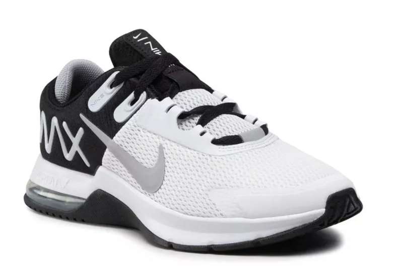 Nike Men`s Air Max Alpha Trainer 4 White/ Wolf Grey Black CW3396 100 Size UK 7/8 (SA 7/8)