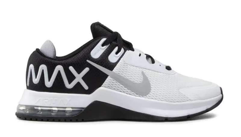 Nike Men`s Air Max Alpha Trainer 4 White/ Wolf Grey Black CW3396 100 Size UK 7/8 (SA 7/8)