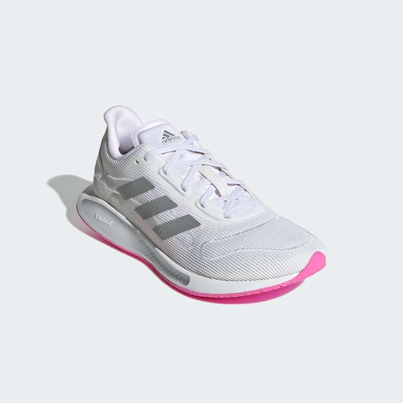 adidas Galaxar Run Cloud White / Silver Metallic / Screaming Pink FX6880 Size UK 6 (SA 6)