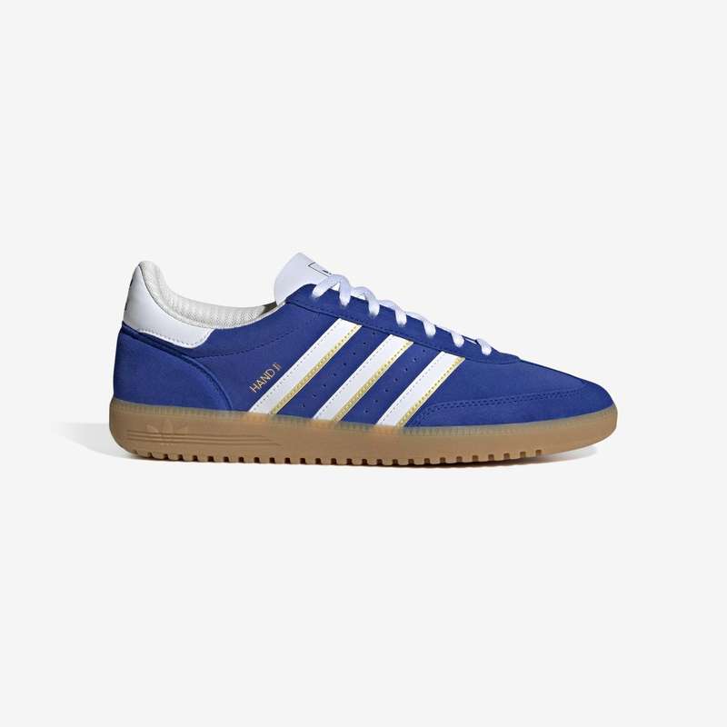 adidas Men`s HAND 2 Semi Lucid Blue/ White/ Mate Gold ID2115 Size UK 10.5 (SA 10.5)