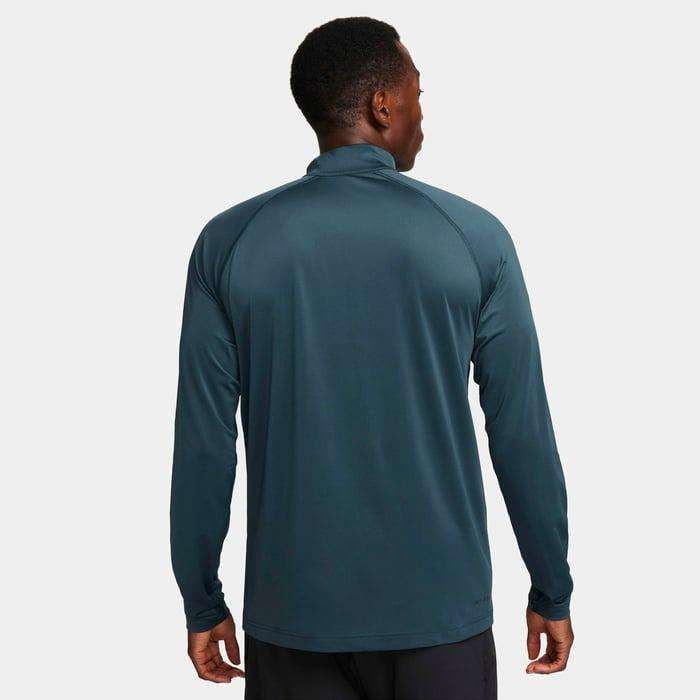 Nike Men's Dri-FIT 1/4-zip Fitness Top Deep Jungle/Black DV9811 328 Size Medium
