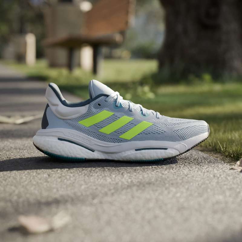 adidas Men`s SOLARGLIDE 6 Wonder Blue/ Lucid Lemon/ Arctic Night IE6799 Size UK 9 (SA 9)