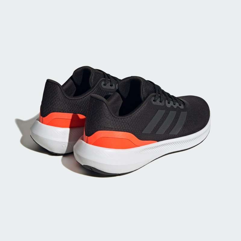 adidas Men`s Runfalcon 3.0 Core Black/ Carbon/ Solar Red HP7550 Size UK 11 (SA 11)