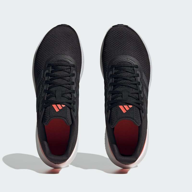 adidas Men`s Runfalcon 3.0 Core Black/ Carbon/ Solar Red HP7550 Size UK 11 (SA 11)