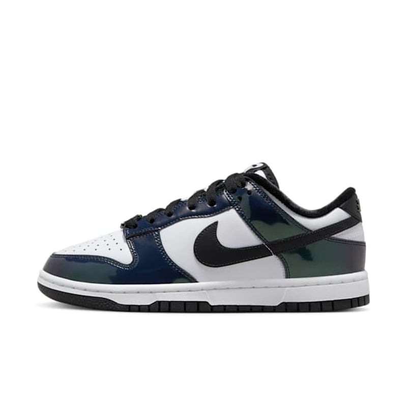 Nike UNISEX Dunk Low Special Edition "Just Do It Iridescent" Black/White FQ8143 001 Size UK 8 (SA 8)