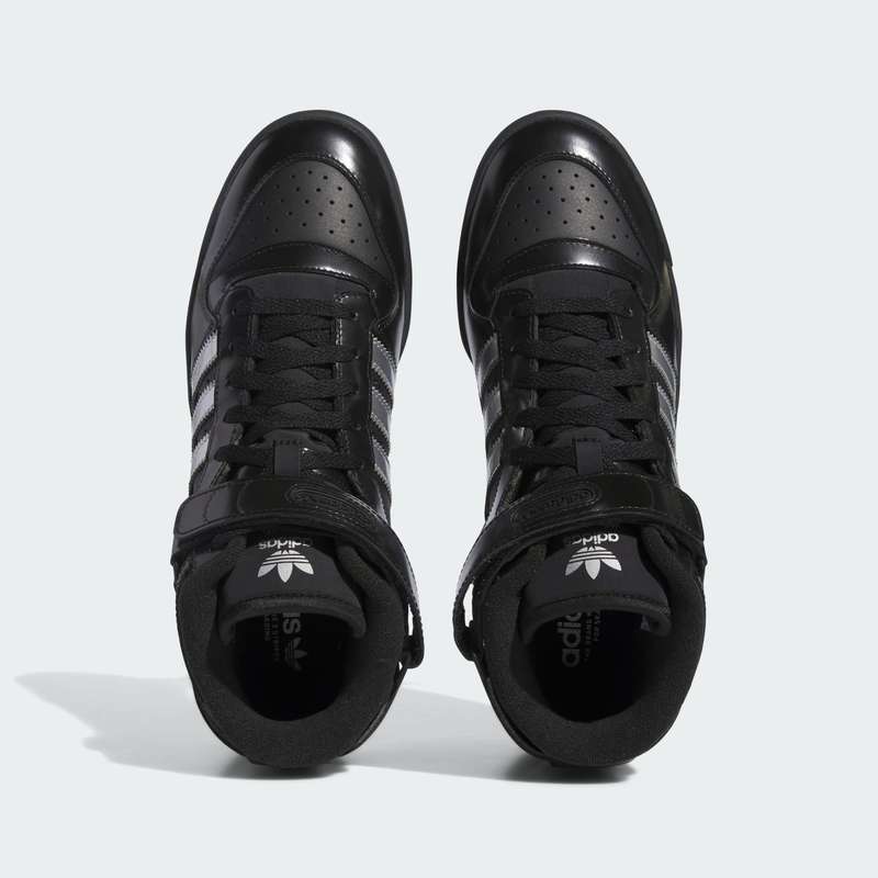 adidas Men`s Forum 84 Mid x Heitor Core Black/ Silver Metallic ID2824 Size UK 10 (SA 10)