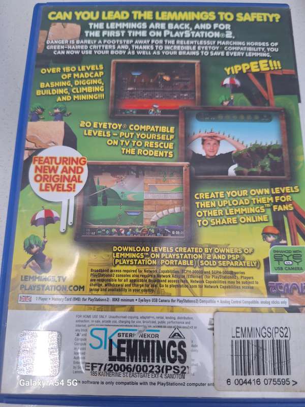 Lemmings (PS2) - NEXT BUSINESS DAY SHIPPING!