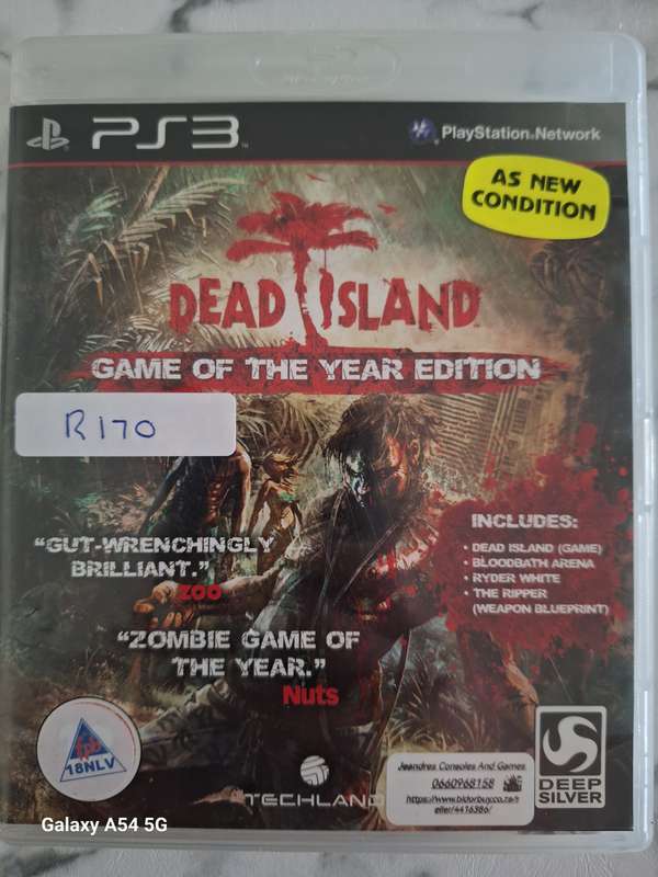Dead Island : Game of the Year Edition (PS3) - NEXT BUSINESS DAY SHIPPING!