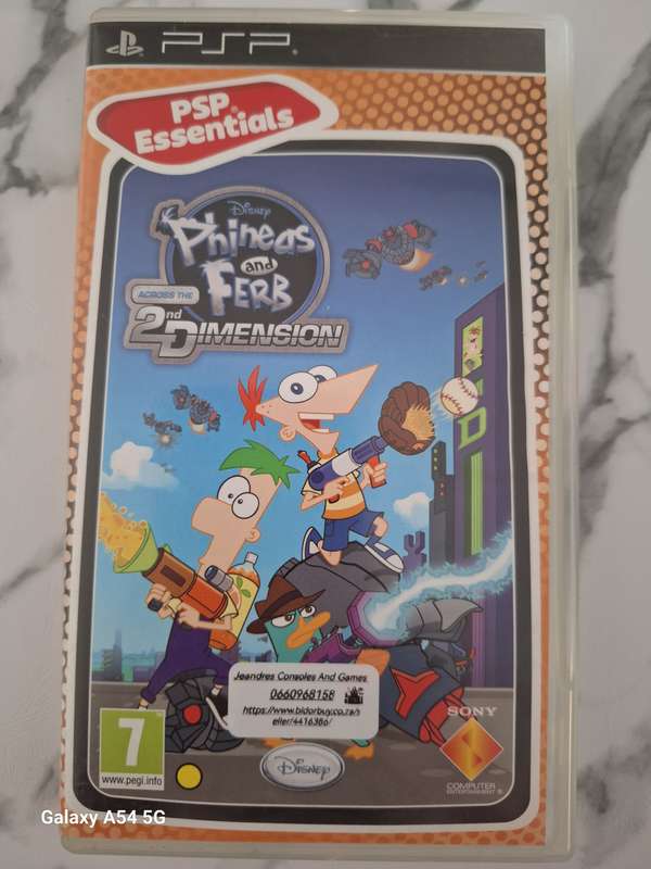 Phineas and Ferb Across the 2nd Dimension - Essentials (PSP) - NEXT BUSINESS DAY SHIPPING!