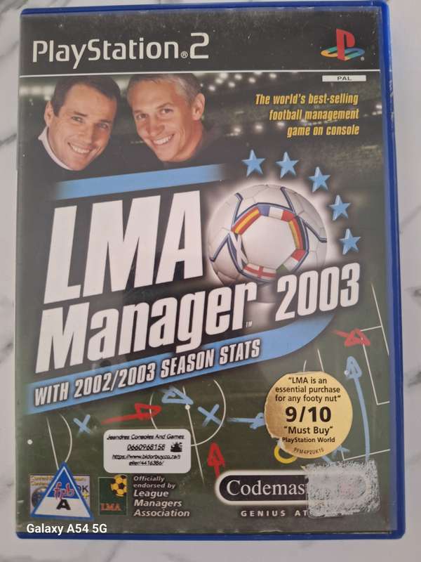 LMA Manager 2003 (PS2) - NEXT BUSINESS DAY SHIPPING!