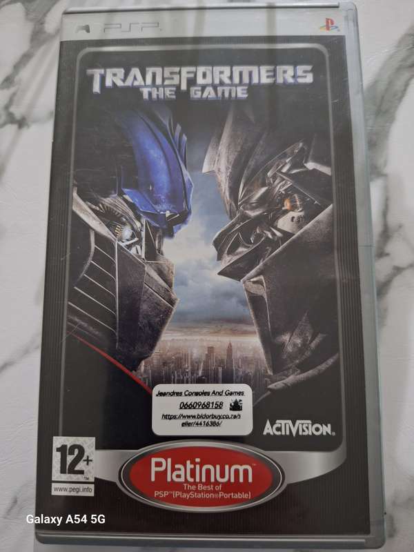 Transformers The Game (PSP) - Platinum - NEXT BUSINESS DAY SHIPPING!