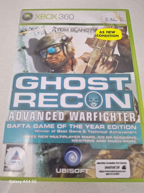 - SALE! - Tom Clancy's Ghost Recon Advanced Warfighter - BAFTA Game of the Year Edition (XBOX 360)