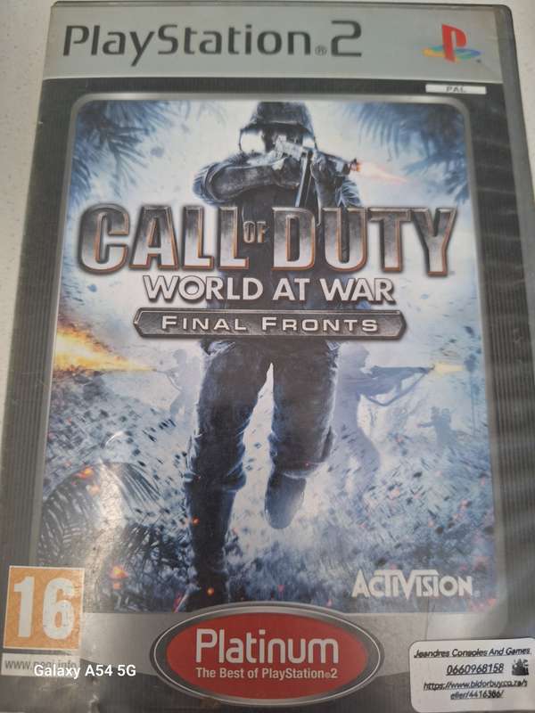 **CLEARANCE SALE** Call of Duty World at War- Final Fronts (PS2) - Platinum