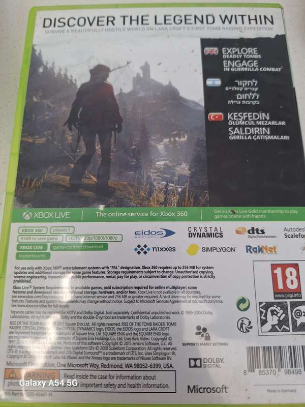 Rise of the Tomb Raider (XBOX 360) - NEXT BUSINESS DAY SHIPPING!