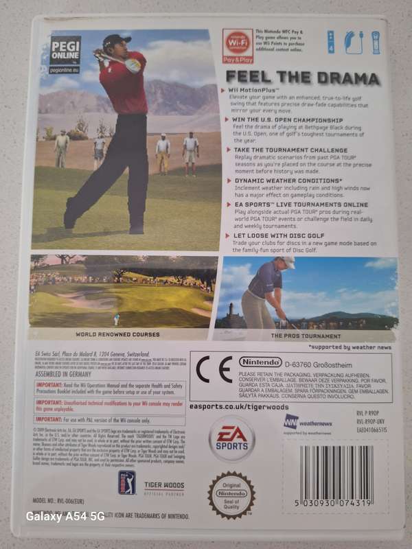 Tiger Woods PGA Tour 10 (Nintendo Wii)