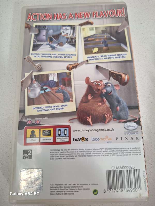 Disney Pixar Ratatouille (PSP) - Essentials - NEXT BUSINESS DAY SHIPPING!