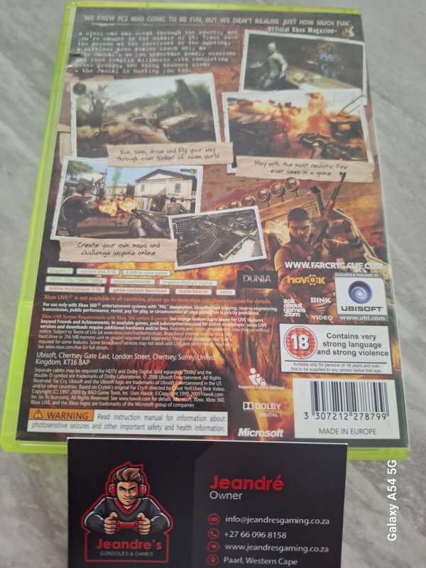 - CLEARANCE SALE! - Far Cry 2 - Classics (XBOX 360) - NEXT BUSINESS DAY SHIPPING!