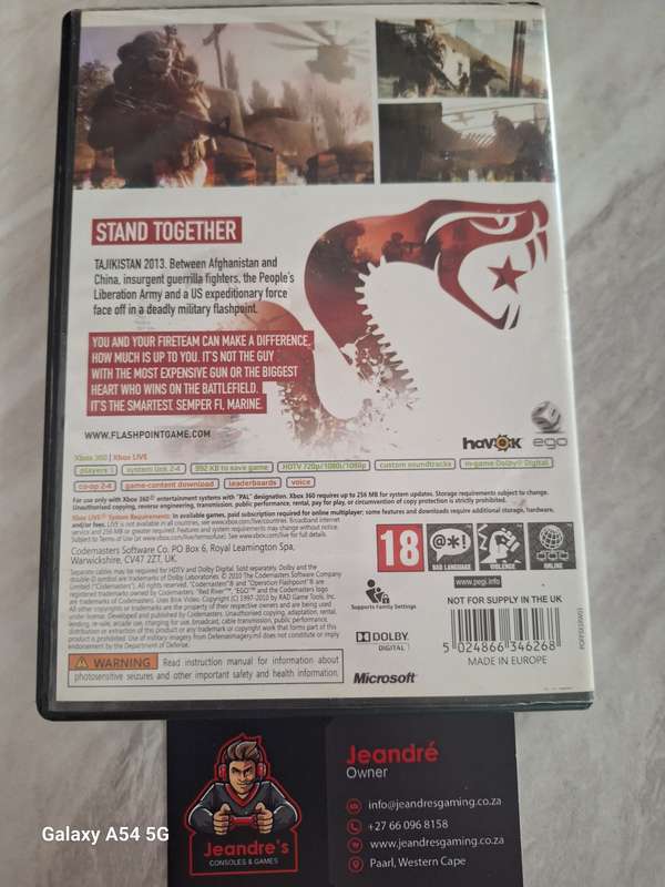 - CLEARANCE SALE! - Operation Flashpoint: Red River (XBOX 360) - NEXT BUSINESS DAY SHIPPING!