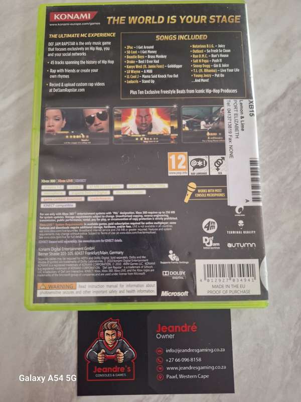 - CLEARANCE SALE! - Def Jam: Rapstar (XBOX 360) - NEXT BUSINESS DAY SHIPPING!