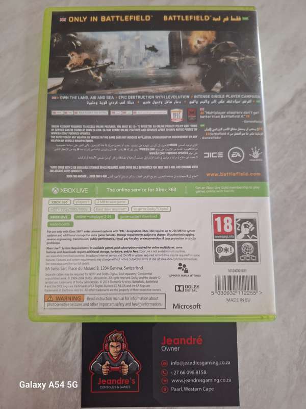 **CLEARANCE SALE** Battlefield 4 (XBOX 360) - NEXT BUSINESS DAY SHIPPING!