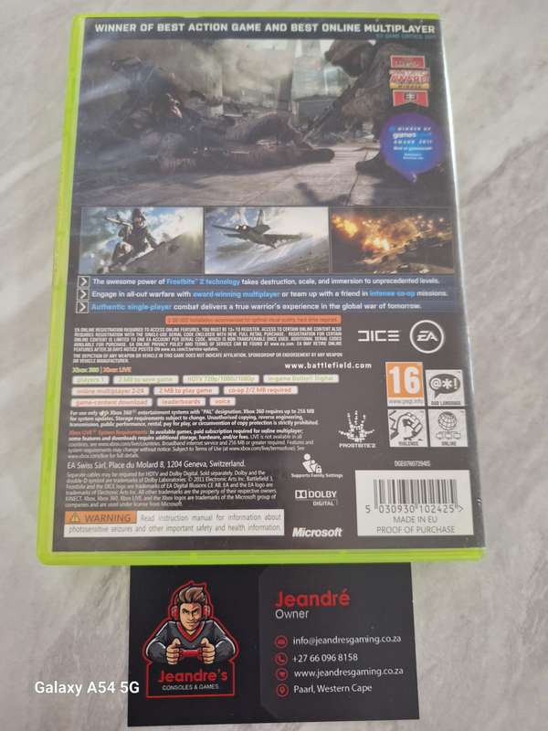 **CLEARANCE SALE** Battlefield 3 (XBOX 360) - NEXT BUSINESS DAY SHIPPING!