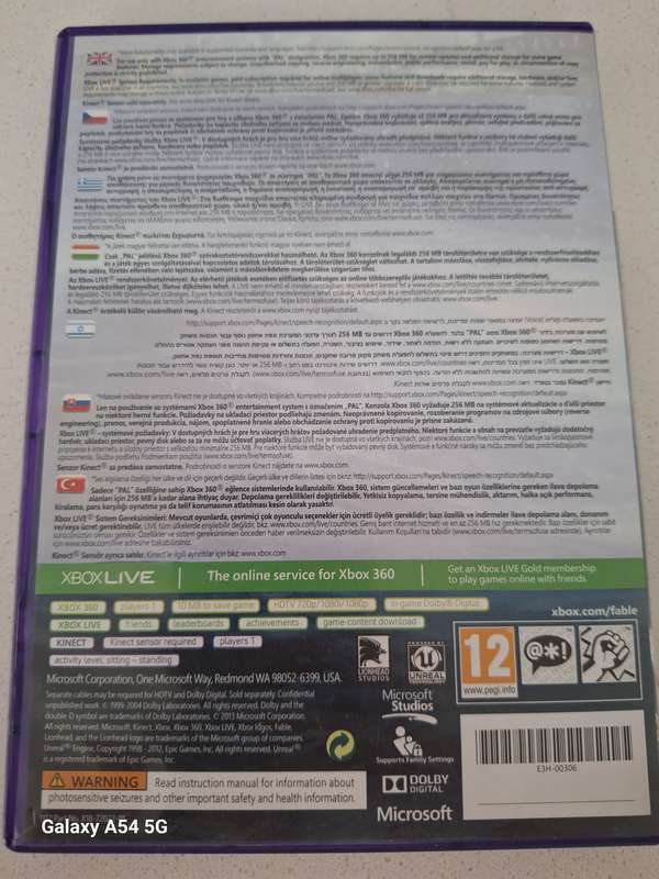- CLEARANCE SALE!  Kinect Sensor with FABLE:THE JOURNEY Game (XBOX 360) / XBOX 360 KINECT WITH GAME