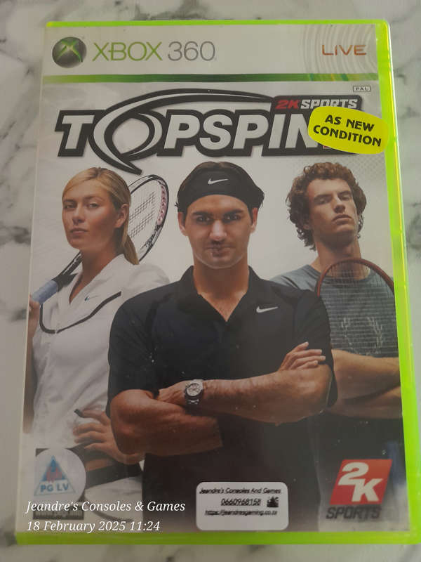 **CLEARANCE SALE** 2K Sports Topspin 3 (XBOX 360) - NEXT BUSINESS DAY SHIPPING!