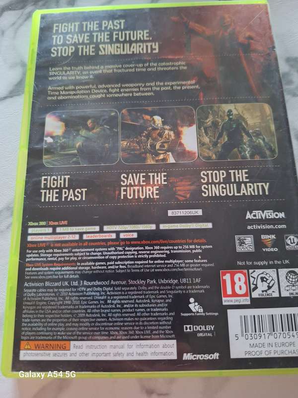 Singularity (XBOX 360) - NEXT BUSINESS DAY SHIPPING!